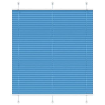 Pliss&eacute; rolgordijn 120x150cm stofbreedte 119,4cm polyester blauw 1