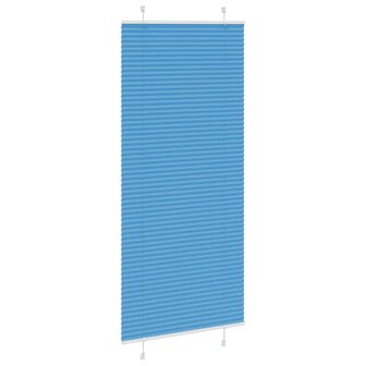 Pliss&eacute; rolgordijn 95x200 cm stofbreedte 94,4 cm polyester blauw 3