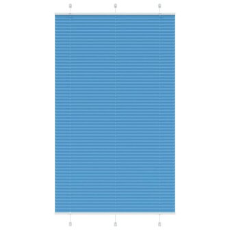 Pliss&eacute; rolgordijn 115x200cm stofbreedte 114,4cm polyester blauw 1