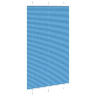 Pliss&eacute; rolgordijn 115x200cm stofbreedte 114,4cm polyester blauw 3