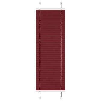 Pliss&eacute; rolgordijn 40x100 cm stofbreedte 39,4 cm bordeauxrood 1