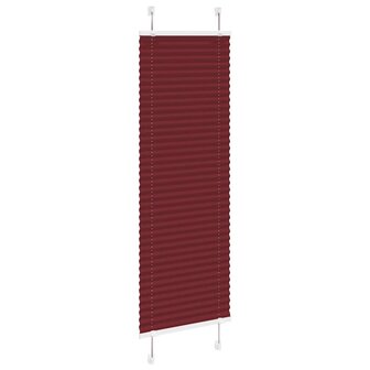Pliss&eacute; rolgordijn 40x100 cm stofbreedte 39,4 cm bordeauxrood 3