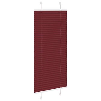 Pliss&eacute; rolgordijn 55x100 cm stofbreedte 54,4 cm bordeauxrood 3