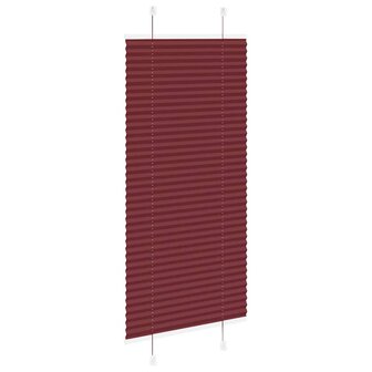 Pliss&eacute; rolgordijn 55x100 cm stofbreedte 54,4 cm bordeauxrood 4
