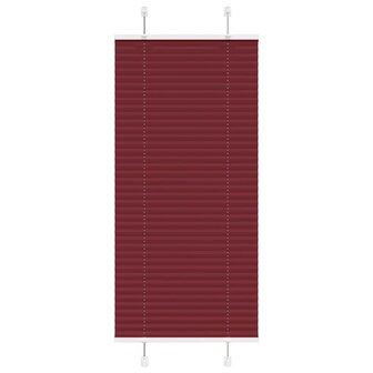 Pliss&eacute; rolgordijn 60x100 cm stofbreedte 59,4 cm bordeauxrood 1