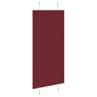 Pliss&eacute; rolgordijn 65x100 cm stofbreedte 64,4 cm bordeauxrood 3