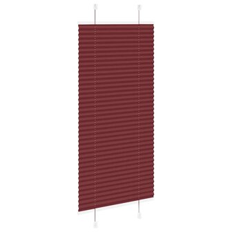 Pliss&eacute; rolgordijn 65x100 cm stofbreedte 64,4 cm bordeauxrood 4