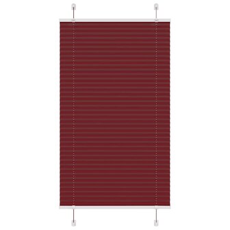 Pliss&eacute; rolgordijn 80x100 cm stofbreedte 79,4 cm bordeauxrood 1