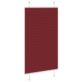 Pliss&eacute; rolgordijn 80x100 cm stofbreedte 79,4 cm bordeauxrood 4
