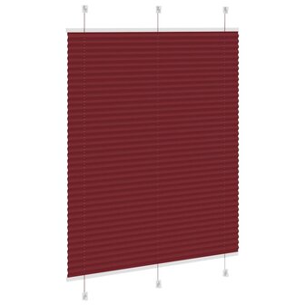 Pliss&eacute; rolgordijn 105x100cm stofbreedte 104,4cm bordeauxrood 4