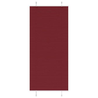 Pliss&eacute; rolgordijn 95x200 cm stofbreedte 94,4 cm bordeauxrood 1