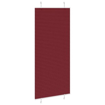 Pliss&eacute; rolgordijn 95x200 cm stofbreedte 94,4 cm bordeauxrood 4