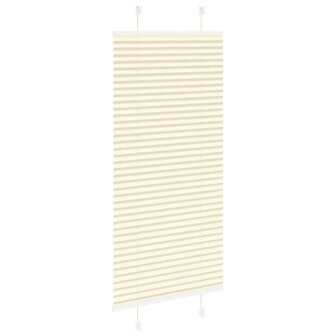 Pliss&eacute; rolgordijn 55x150 cm stofbreedte 54,4 cm polyester cr&egrave;me 4