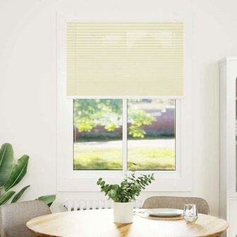 Pliss&eacute; rolgordijn 100x150 cm stofbreedte 99,4cm polyester cr&egrave;me 2