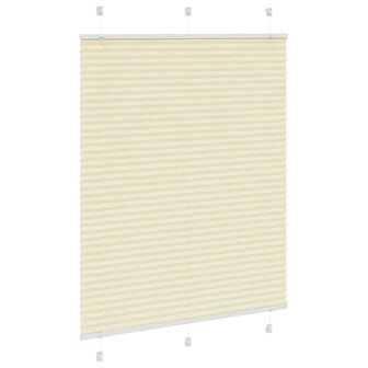 Pliss&eacute; rolgordijn 105x150cm stofbreedte 104,4cm polyester cr&egrave;me 3