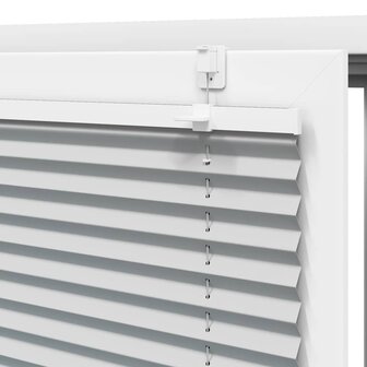 Pliss&eacute; rolgordijn 40x100 cm stofbreedte 39,4 cm lichtgrijs 9