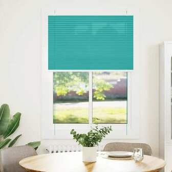 Pliss&eacute; rolgordijn 95x100 cm stofbreedte 94,4 cm petrol groen 2