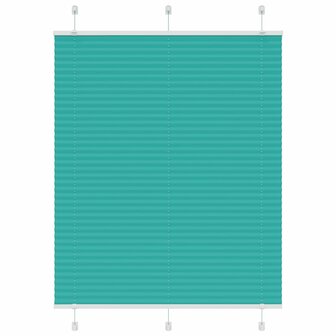 Pliss&eacute; rolgordijn 105x100 cm stofbreedte 104,4cm petrol groen 1