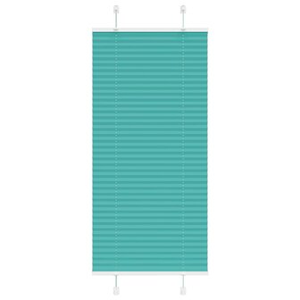 Pliss&eacute; rolgordijn 55x150 cm stofbreedte 54,4 cm petrol groen 1