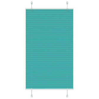 Pliss&eacute; rolgordijn 70x150 cm stofbreedte 69,4 cm petrol groen 1