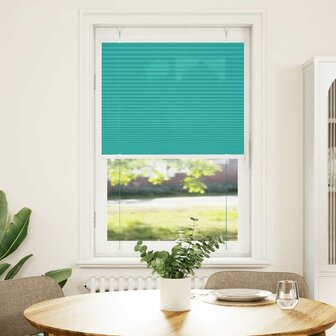 Pliss&eacute; rolgordijn 70x150 cm stofbreedte 69,4 cm petrol groen 2