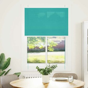 Pliss&eacute; rolgordijn 100x150 cm stofbreedte 99,4cm petrol groen 2