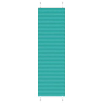 Pliss&eacute; rolgordijn 55x200 cm stofbreedte 54,4 cm petrol groen 1