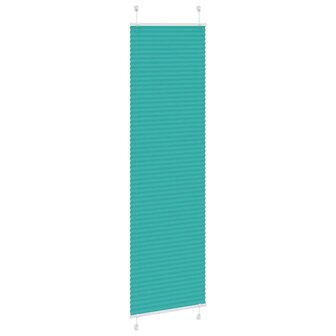 Pliss&eacute; rolgordijn 55x200 cm stofbreedte 54,4 cm petrol groen 3
