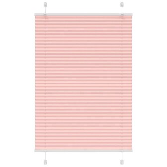 Pliss&eacute; rolgordijn 95x150 cm stofbreedte 94,4 cm polyester roze 1
