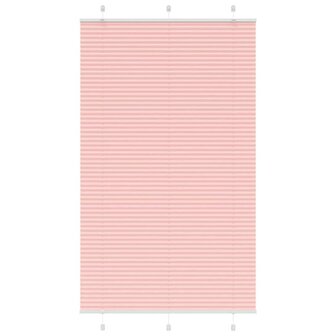 Pliss&eacute; rolgordijn 115x200cm stofbreedte 114,4cm polyester roze 1