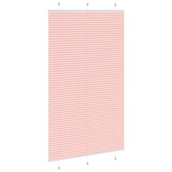 Pliss&eacute; rolgordijn 115x200cm stofbreedte 114,4cm polyester roze 4