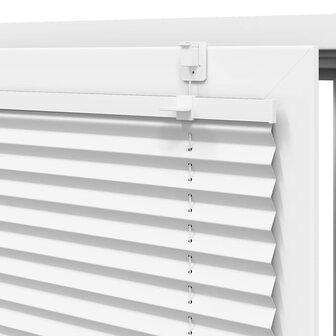 Pliss&eacute; rolgordijn 40x100 cm stofbreedte 39,4 cm polyester wit 9