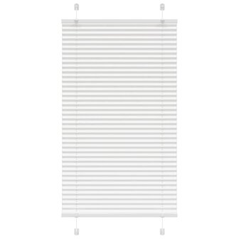 Pliss&eacute; rolgordijn 80x100 cm stofbreedte 79,4 cm polyester wit 1