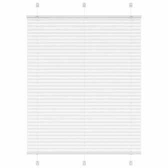 Pliss&eacute; rolgordijn 105x100cm stofbreedte 104,4cm polyester wit 1