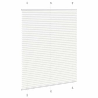 Pliss&eacute; rolgordijn 105x100cm stofbreedte 104,4cm polyester wit 4