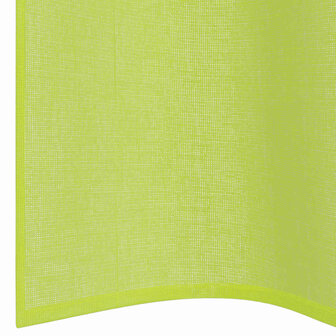 Gordijnen voile met doorvoertules 2 st 140x175 cm appelgroen 6