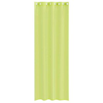 Gordijnen Voile met doorvoertules 2 st 140x260 cm appelgroen 4