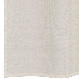 Gordijnen voile met doorvoertules 2 st 140x140 cm cr&egrave;mekleurig 6