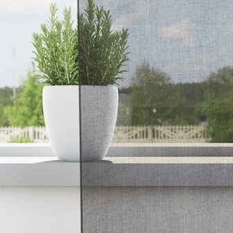 Gordijnen voile met doorvoertules 2 st 140x140 cm donkergrijs 3