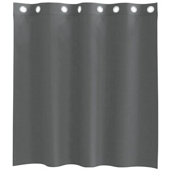 Gordijnen voile met doorvoertules 2 st 140x140 cm donkergrijs 4