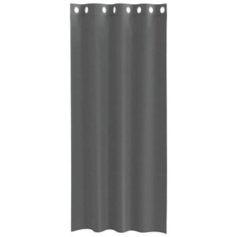 Gordijnen voile met doorvoertules 2 st 140x245 cm donkergrijs 4