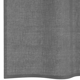 Gordijnen voile met doorvoertules 2 st 140x245 cm donkergrijs 6