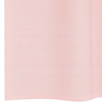 Gordijnen voile met doorvoertules 2 st 140x140 cm lichtroze 6