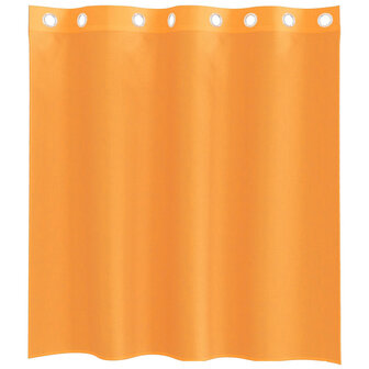 Gordijnen voile met doorvoertules 2 st 140x140 cm oranje 4