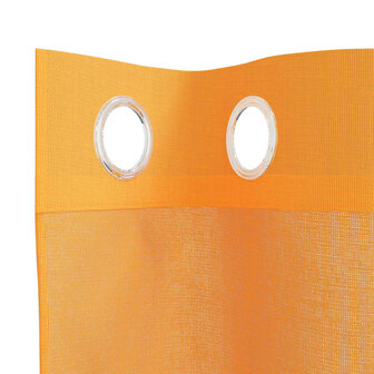 Gordijnen voile met doorvoertules 2 st 140x140 cm oranje 5