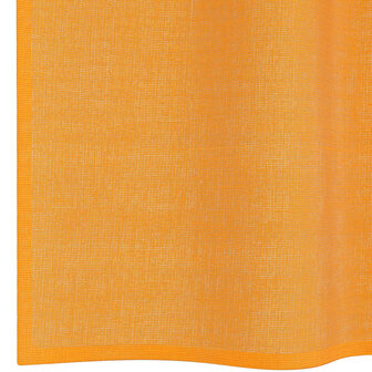 Gordijnen voile met doorvoertules 2 st 140x140 cm oranje 6