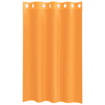 Gordijnen Voile met doorvoertules 2 st 140x175 cm oranje 4