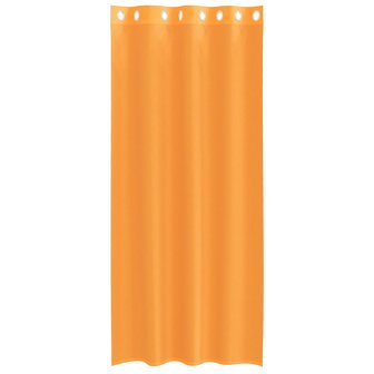 Gordijnen voile met doorvoertules 2 st 140x245 cm oranje 4