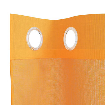Gordijnen voile met doorvoertules 2 st 140x245 cm oranje 5