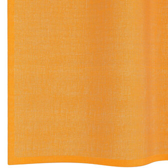 Gordijnen voile met doorvoertules 2 st 140x245 cm oranje 6